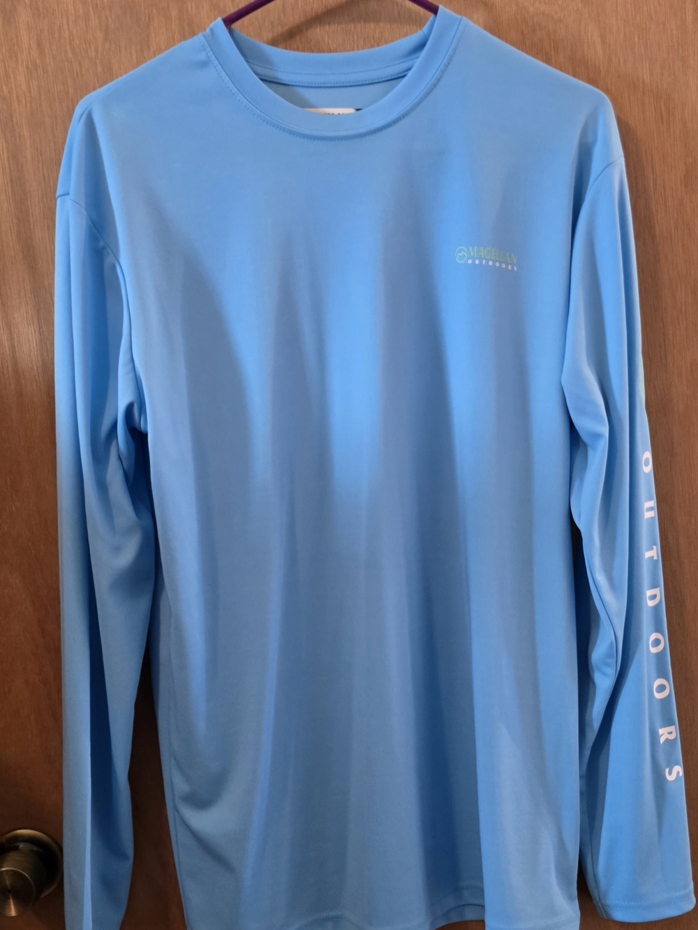 Magellan Outdoors Lightweight Performance Long Sleeve Tee - Sky Blue